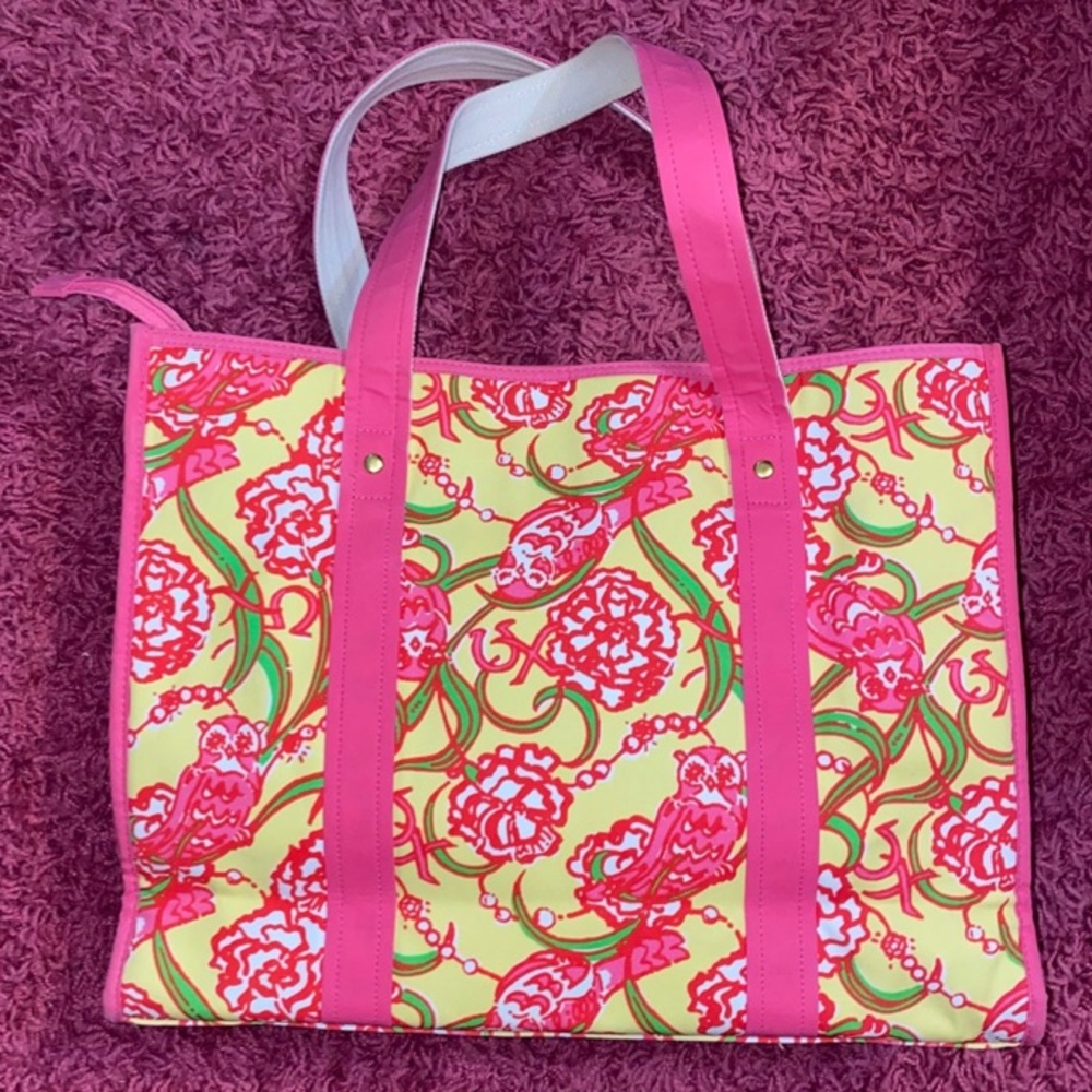 Lily Pulitzer Chi Omega tote bag